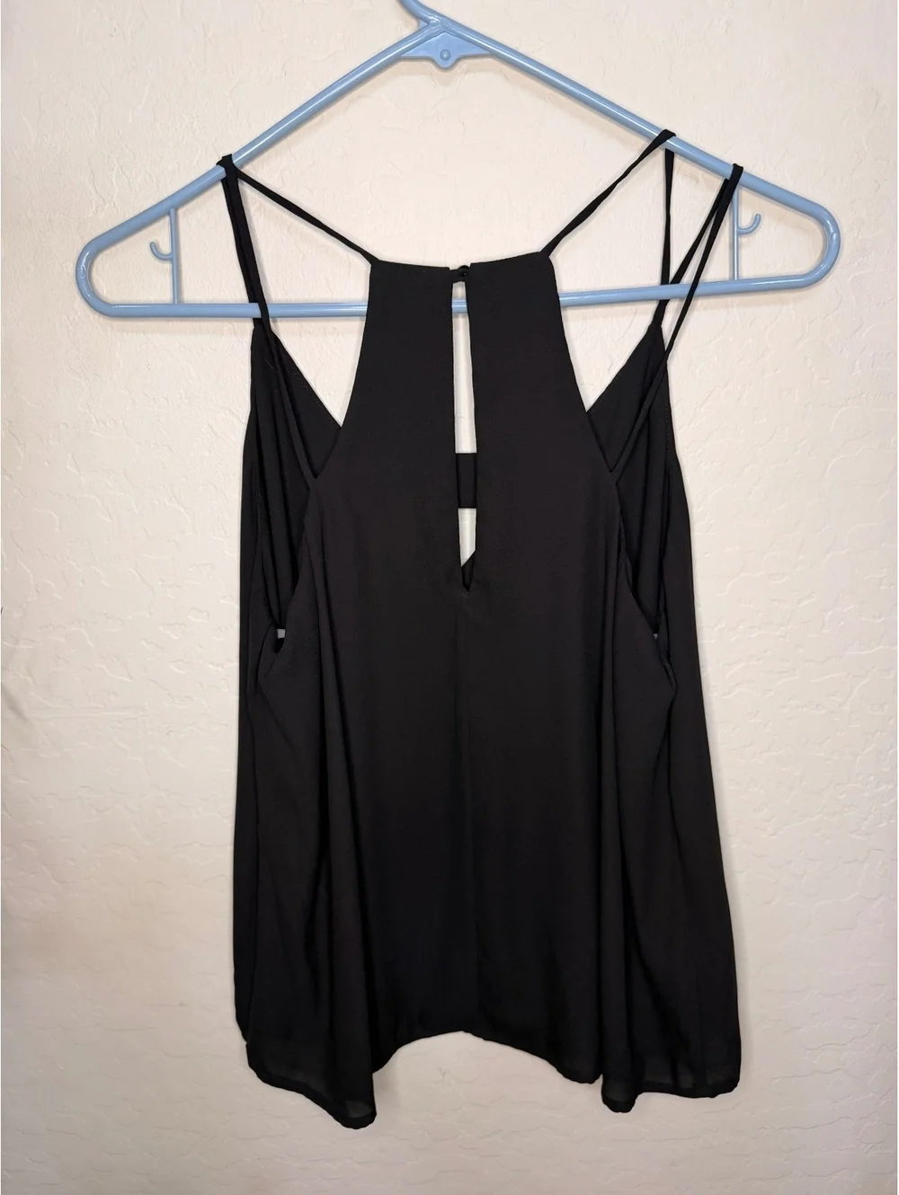 Lush women’s black tank top blouse